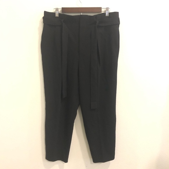 Belle Sky Belted Paper Bag Trousers - Picture 5 of 11